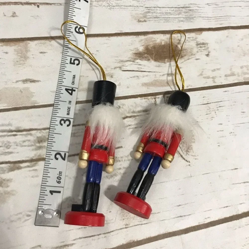 Nutcracker Ornament Christmas Tree Holiday Set of 2‎